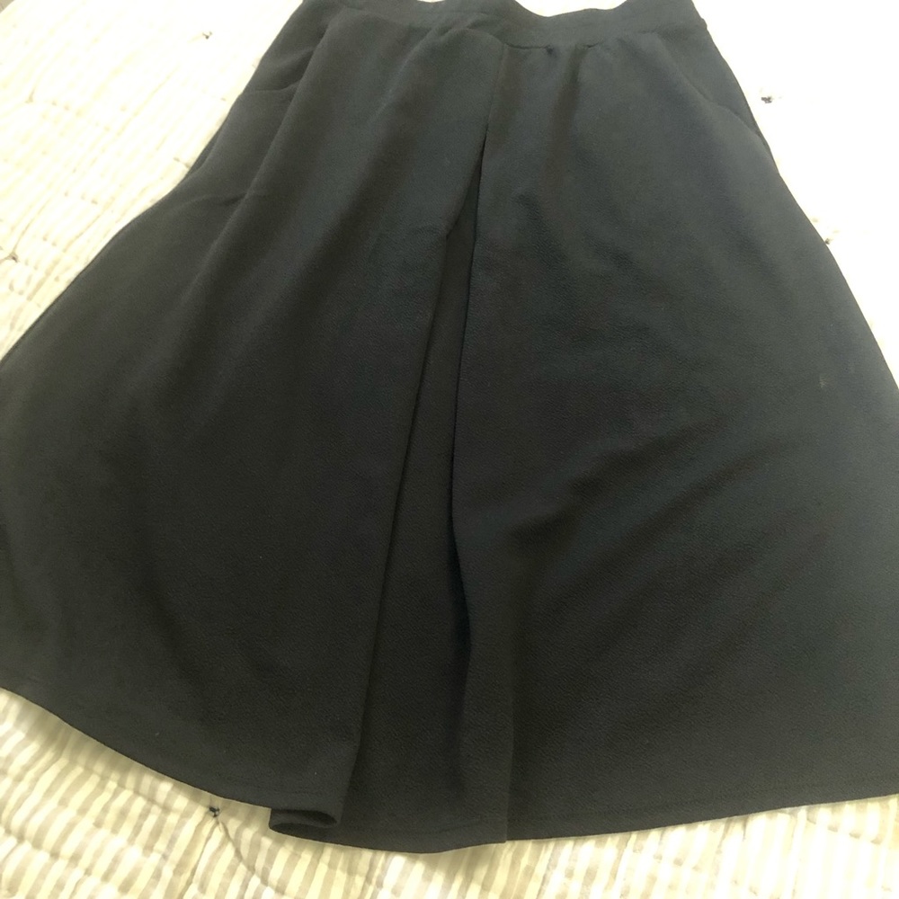 Bobeau A-line Midi Skirt